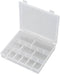 TRU COMPONENTS SG18-011 Assortimentsdoos (l x b x h) 170 x 140 x 25 mm Aantal vakken: 18 Variabele ondervedeling 1 stuk(s)