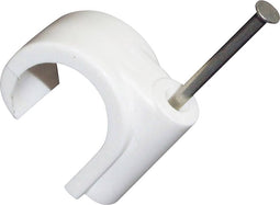 TRU COMPONENTS Spijkerclip 523530 Bundel-Ø (bereik) 14 mm (max) Wit (mat) 100 stuk(s)