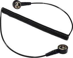 TRU COMPONENTS SpKL-10-366-KK ESD-aardingskabel 3.66 m Drukknop 10 mm, Drukknop 10 mm