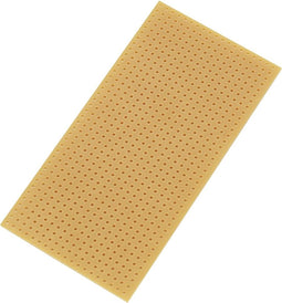 TRU COMPONENTS SU528404 Printplaat Zonder Cu-laag Hardpapier (l x b) 100 mm x 50 mm Rastermaat 2.54 mm Inhoud 1 stuk(s)