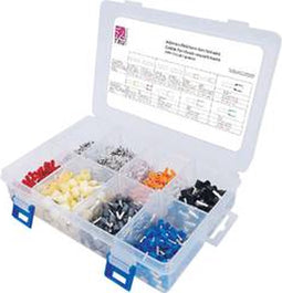 TRU COMPONENTS T1711C002 Assortiment adereindhulzen 0.5 mm², 0.75 mm², 1.0 mm², 1.5 mm², 2.5 mm², 4 mm², 6 mm², 10 mm²