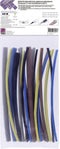 TRU COMPONENTS T1902CA044 Krimpkous assortiment Blauw, Bruin, Grijs, Groen, Geel, Zwart Krimpverhouding:3:1, 2:1 20 ond