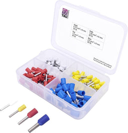 TRU COMPONENTS T1903C020 Assortiment adereindhulzen 0.75 mm², 1 mm², 1.50 mm², 2.50 mm² Deels geïsoleerd 120 stuk(s)