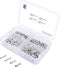 TRU COMPONENTS T1903C022 Assortiment adereindhulzen 0.75 mm², 1 mm², 1.5 mm², 2.5 mm² Ongeïsoleerd Zilver 300 stuk(s)