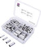 TRU COMPONENTS T1903C024 Assortiment adereindhulzen 4 mm², 6 mm², 10 mm², 16 mm² Ongeïsoleerd Zilver 135 stuk(s)