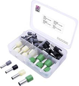TRU COMPONENTS T1903C025 Assortiment adereindhulzen 4 mm², 6 mm², 10 mm², 16 mm² Deels geïsoleerd Grijs, Zwart, Geel, G