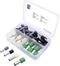 TRU COMPONENTS T1903C025 Assortiment adereindhulzen 4 mm², 6 mm², 10 mm², 16 mm² Deels geïsoleerd Grijs, Zwart, Geel, G
