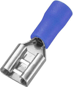 TRU COMPONENTS T1904C039 Assortiment hulzen voor platte stekkers Insteekbreedte: 6.30 mm Insteekdikte: 0.80 mm 180 ° De