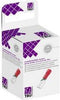 TRU COMPONENTS T1904C042 Assortiment platte stekkers Insteekbreedte: 6.30 mm Insteekdikte: 0.80 mm 180 ° Deels geïsolee