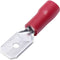 TRU COMPONENTS T1904C044 Assortiment platte stekkers Insteekbreedte: 2.80 mm Insteekdikte: 0.80 mm 180 ° Deels geïsolee