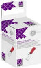 TRU COMPONENTS T1904C044 Assortiment platte stekkers Insteekbreedte: 2.80 mm Insteekdikte: 0.80 mm 180 ° Deels geïsolee