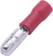 TRU COMPONENTS T1904C050 Ronde stekker 0.50 mm² 1.50 mm² Deels geïsoleerd Rood 25 stuk(s)