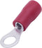 TRU COMPONENTS T1904C059 Ringkabelschoen Dwarsdoorsnede (max.): 1.50 mm² Gat diameter: 4.30 mm Deels geïsoleerd Rood 25