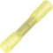 TRU COMPONENTS T1904C070 Stootverbinder Met krimpkous 4 mm² 6 mm² Volledig geïsoleerd Geel 10 stuk(s)