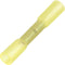 TRU COMPONENTS T1904C070 Stootverbinder Met krimpkous 4 mm² 6 mm² Volledig geïsoleerd Geel 10 stuk(s)