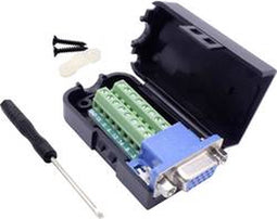 TRU COMPONENTS T1904C097 D-sub female connectorset Aantal polen: 15 Schroeven 1 stuk(s)