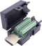 TRU COMPONENTS T1904C104 HDMI-connector Stekker, inbouw verticaal Aantal polen: 20 Zwart 1 stuk(s)