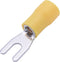 TRU COMPONENTS T1904C122 Vorkkabelschoen 4 mm² 6 mm² Gat diameter=5.30 mm Deels geïsoleerd Geel 15 stuk(s)