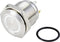 TRU COMPONENTS TC-10090924 GQ16F-10E/J/W/24V/S Vandalismebestendige drukschakelaar 48 V/DC 2 A 1x uit/(aan) Moment Wit