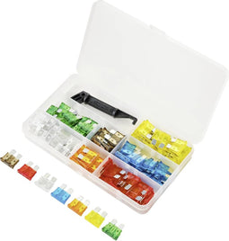 TRU COMPONENTS TC-10334032 Standaard platte zekering 5 A, 7.5 A, 10 A, 15 A, 20 A, 25 A, 30 A Oranje, Bruin, Rood, Blue