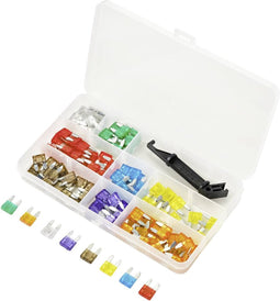 TRU COMPONENTS TC-10334036 Platte minizekering 3 A, 5 A, 7.5 A, 10 A, 15 A, 20 A, 25 A, 30 A Violet, Oranje, Grijs, Roo