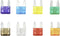 TRU COMPONENTS TC-10334036 Platte minizekering 3 A, 5 A, 7.5 A, 10 A, 15 A, 20 A, 25 A, 30 A Violet, Oranje, Grijs, Roo