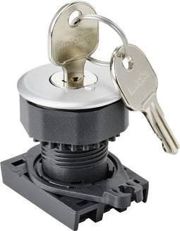 TRU COMPONENTS TC-10343992 S3KF-2DS Frontelement voor sleutelschakelaar Sleutel Zilver 1 x 90 ° 1 stuk(s)