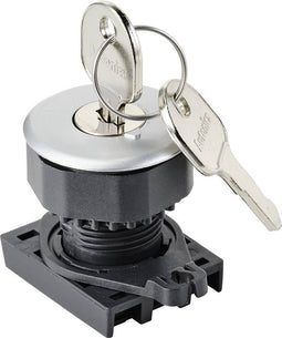 TRU COMPONENTS TC-10343996 S3KF-2FS Frontelement voor sleutelschakelaar Sleutel Zilver 1 x 90 ° 1 stuk(s)
