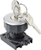 TRU COMPONENTS TC-10343996 S3KF-2FS Frontelement voor sleutelschakelaar Sleutel Zilver 1 x 90 ° 1 stuk(s)