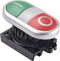 TRU COMPONENTS TC-10344004 S2TR-P3W Dubbele drukknop Groen, Rood 1 stuk(s)