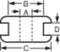 TRU COMPONENTS TC-10820716 Kabeldoorvoering Montagegat: 14 mm Klem-Ø (max.): 8 mm Plaatdikte (max.): 1 mm PVC Zwart 100
