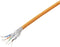 TRU COMPONENTS TC-11008840 Netwerkkabel CAT 6A S/FTP 4 x 2 x 0.24 mm² CPR-Dca-gecertificeerd Oranje 100 m