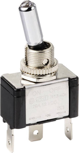 TRU COMPONENTS TC-11193848 Tuimelschakelaar 12 V/DC 20 A 1x uit/aan Continu 1 stuk(s)