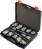 TRU COMPONENTS TC-11894512 Assortiment buiskabelschoenen 6-50 mm² met krimptang6 mm² 50 mm² Zilver 281 stuk(s)