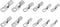 TRU COMPONENTS TC-11894512 Assortiment buiskabelschoenen 6-50 mm² met krimptang6 mm² 50 mm² Zilver 281 stuk(s)