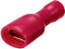 TRU COMPONENTS TC-11894520 Platte stekker (female) Insteekbreedte: 6.3 mm Insteekdikte: 0.8 mm Volledig geïsoleerd Rood