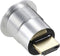 TRU COMPONENTS TC-11980448 HDMI-paneeladapterbus HDMI-bus - HDMI-stekker Zilver Aantal polen: 1 Inhoud: 1 stuk(s)