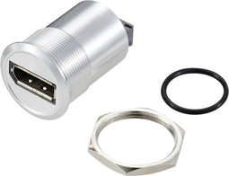 TRU COMPONENTS TC-11980476 DisplayPort 1.2-paneeladapteraansluiting DisplayPort bus - DisplayPort bus Zilver Inhoud: 1