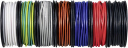 TRU COMPONENTS TC-12112360 Draad 0.5 mm² Zwart, Wit, Rood, Blue, Bruin, Grijs, Geel-groen 1 set(s)