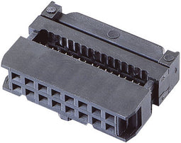 TRU COMPONENTS TC-2521012 Pinconnector Met trekonlasting Rastermaat: 2.54 mm Totaal aantal polen: 10 Aantal rijen: 2 10