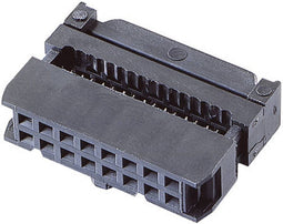 TRU COMPONENTS TC-2521015 Pinconnector Met trekonlasting Rastermaat: 2.54 mm Totaal aantal polen: 20 Aantal rijen: 2 10