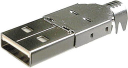 TRU COMPONENTS TC-2524001 Zelf op maat te maken USB-A-connector Stekker, recht USB A 100 stuk(s)