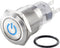 TRU COMPONENTS TC-7494500 TC-LAS1-AGQ-11ZDT/B/12V/S Vandalismebestendige drukschakelaar 250 V/AC 3 A 1x uit/aan Continu