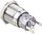 TRU COMPONENTS TC-7494524 TC-LAS1-AGQ-11ZET/R/12V/S Vandalismebestendige drukschakelaar 250 V/AC 3 A 1x uit/aan Continu