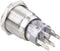 TRU COMPONENTS TC-7494632 TC-LAS1-AGQ-11ZE/42RGB/ Vandalismebestendige drukschakelaar 250 V/AC 3 A 1x uit/aan Continu R