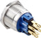 TRU COMPONENTS TC-7494640 Vandalismebestendige drukschakelaar 250 V/AC 3 A 1x uit/(aan) Moment Rood, Groen, Blauw, RGB