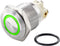 TRU COMPONENTS TC-7494692 TC-GQ16F-10E/L/G/12V/S Vandalismebestendige drukschakelaar 48 V/DC 2 A 1x uit/(aan) Moment Gr