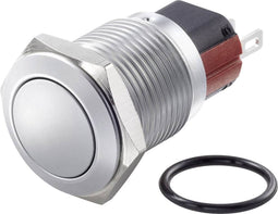 TRU COMPONENTS TC-7494708 TC-GQ16-KF-11Z/J/C Vandalismebestendige drukschakelaar 48 V/DC 2 A 1x uit/aan Continu IP65 1