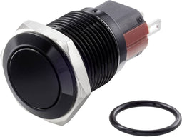TRU COMPONENTS TC-7494720 TC-GQ16-KF-11/J/A Vandalismebestendige drukschakelaar 48 V/DC 2 A 1x uit/(aan) Moment IP65 1