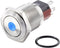 TRU COMPONENTS TC-7494768 TC-GQ16-KF-11D/J/B/12V/S Vandalismebestendige drukschakelaar 48 V/DC 2 A 1x uit/(aan) Moment